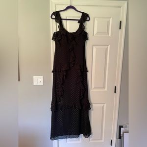 NWT Lilly Pulitzer Riland Black Maxi Dress